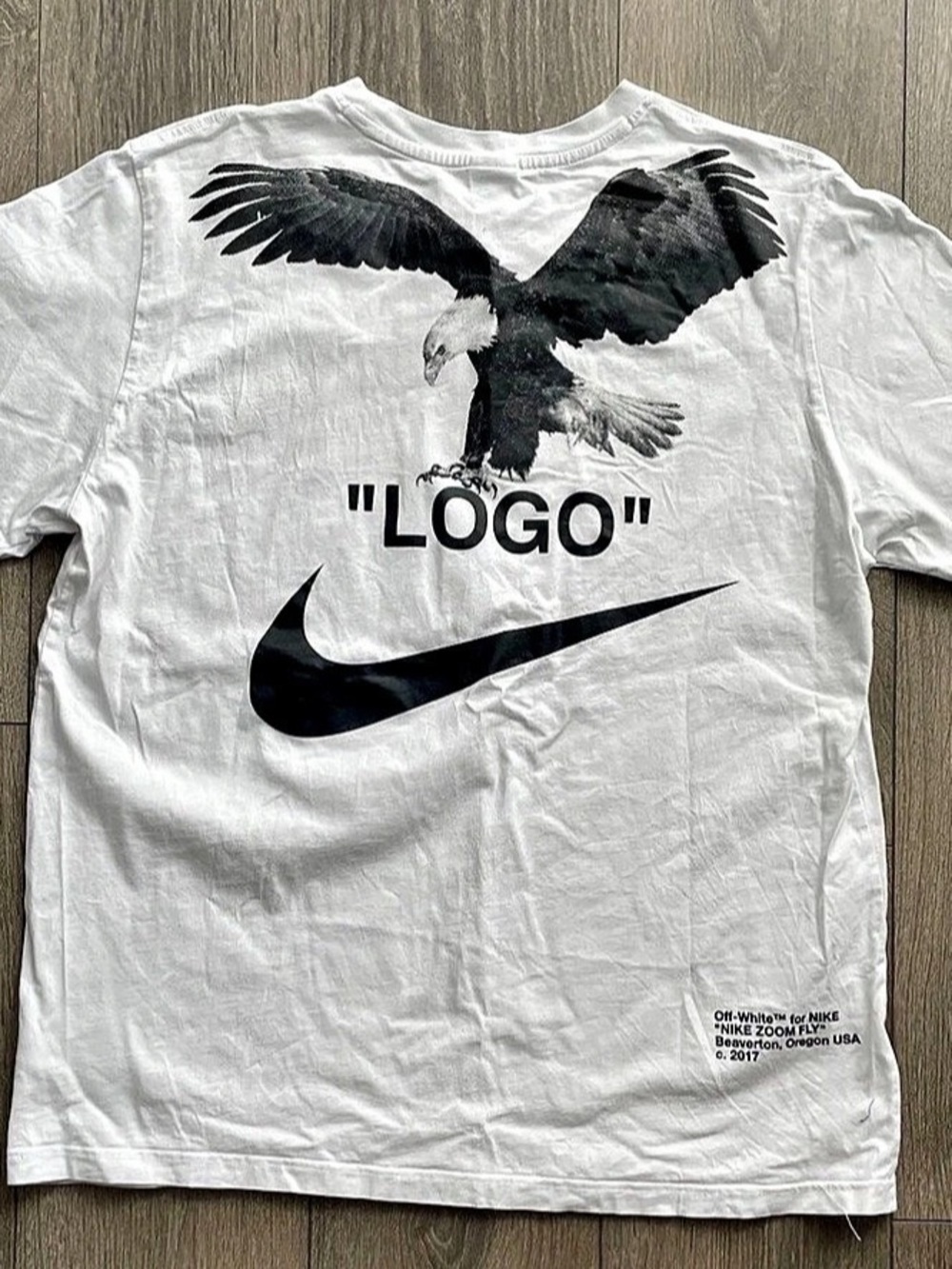 Nike x OFF-WHITE NRG A6 Men's Tuxedo White T-Shirt Size XL